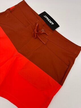 Spyder Men's 6" Inseam Nolan Hybrid Surf Swim Board Short Size 38 Twisted Orange